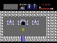 une photo d'Ã©cran de The Legend of Zelda sur Nintendo Nes